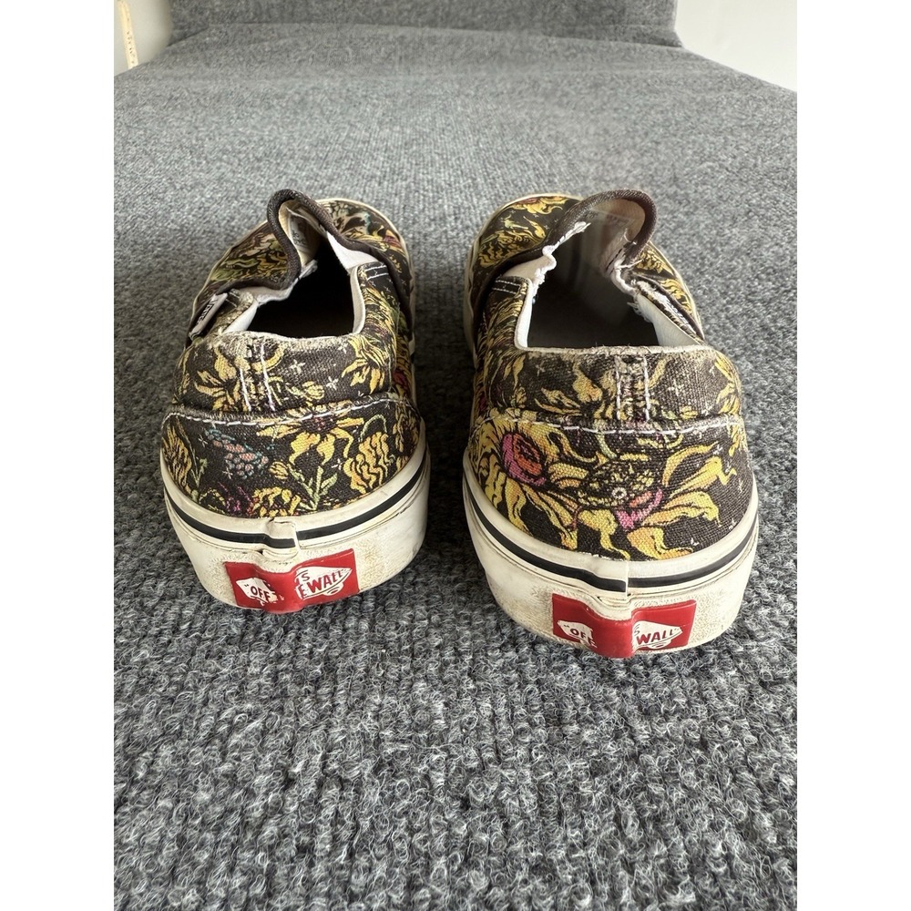 Vans Classic Beauty Skull Slip Ons Sunflowers Skate Mens 4 Women's 5.5. #3-3 - Picture 4 of 6